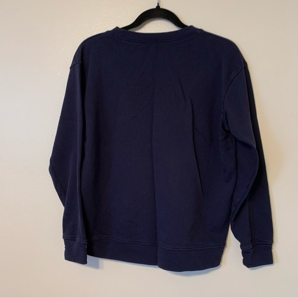 J. Crew Factory Teddie Sweater Black & Animal Leopard Print Intarsia Heart - Picture 6 of 9